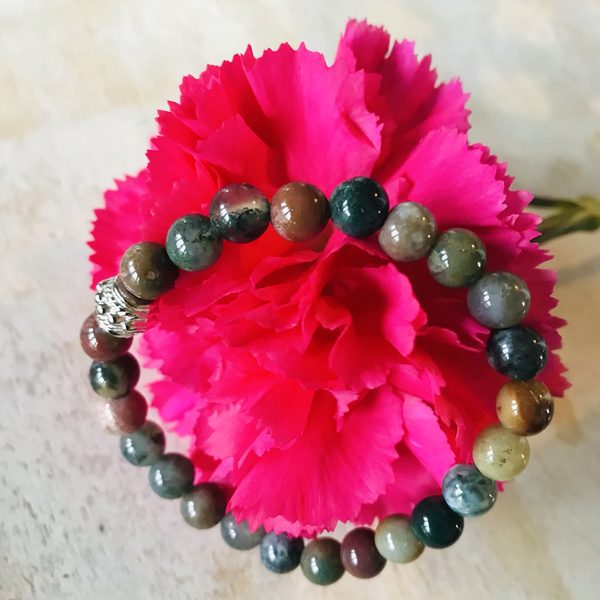 Edelsteen armband Indian agaat 6mm