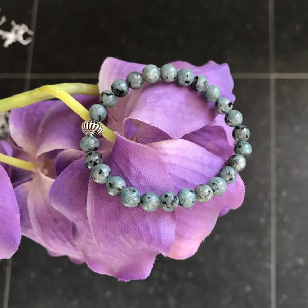 Edelsteen armband Labradorite Blue sage 6mm